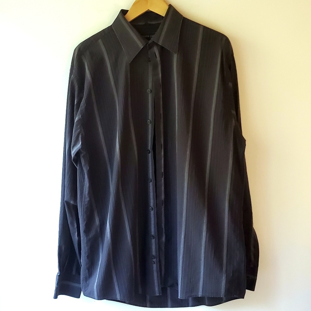 Kenneth Cole New York Button Down Striped Shirt